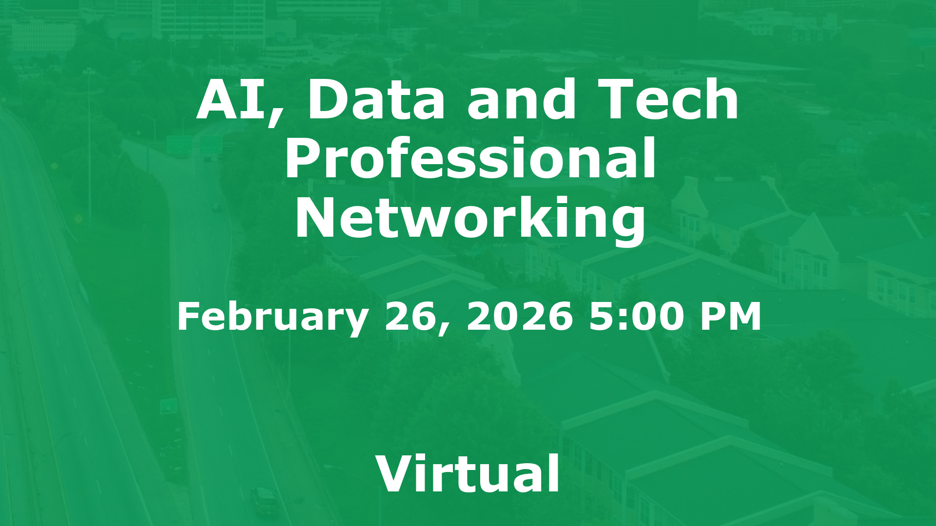 AI, Data and Tech Professional Networking event image